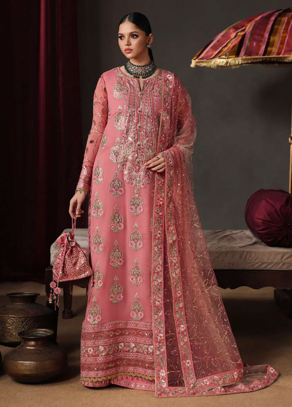 Royale Eternel By Roheenaz Embroidered Chiffon 3 Piece Unstitched Suit RNZ26REC D-05 NOBLE ALLURE Royale Eternel By Roheenaz Embroidered Chiffon 3 Piece Unstitched Suit RNZ26REC D-05 NOBLE ALLURE