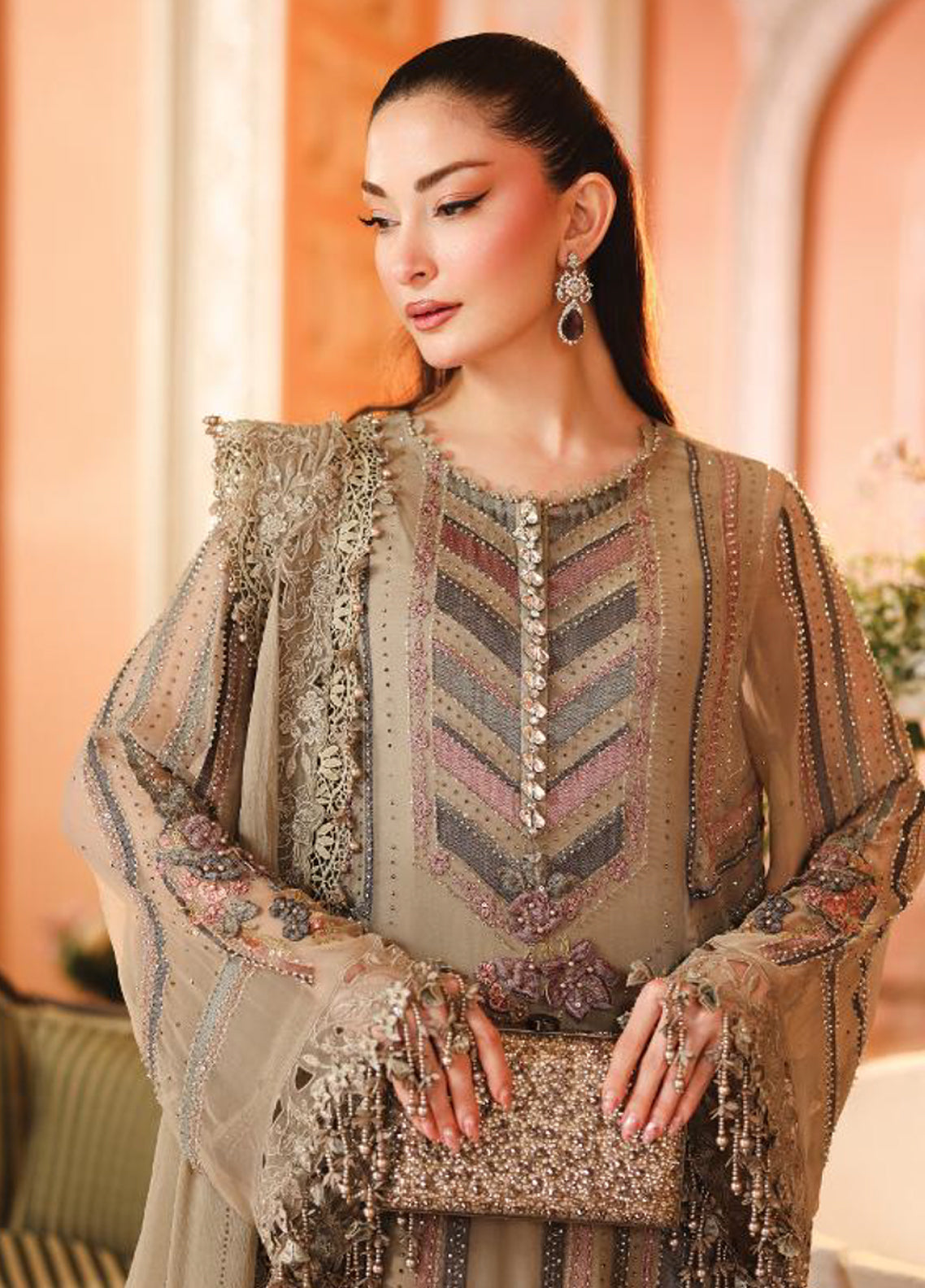 Royale Tea Affair By Maria B Embroidered Chiffon 3 Piece Unstitched Suit MB26MPC D-01 Royale Tea Affair By Maria B Embroidered Chiffon 3 Piece Unstitched Suit MB26MPC D-01