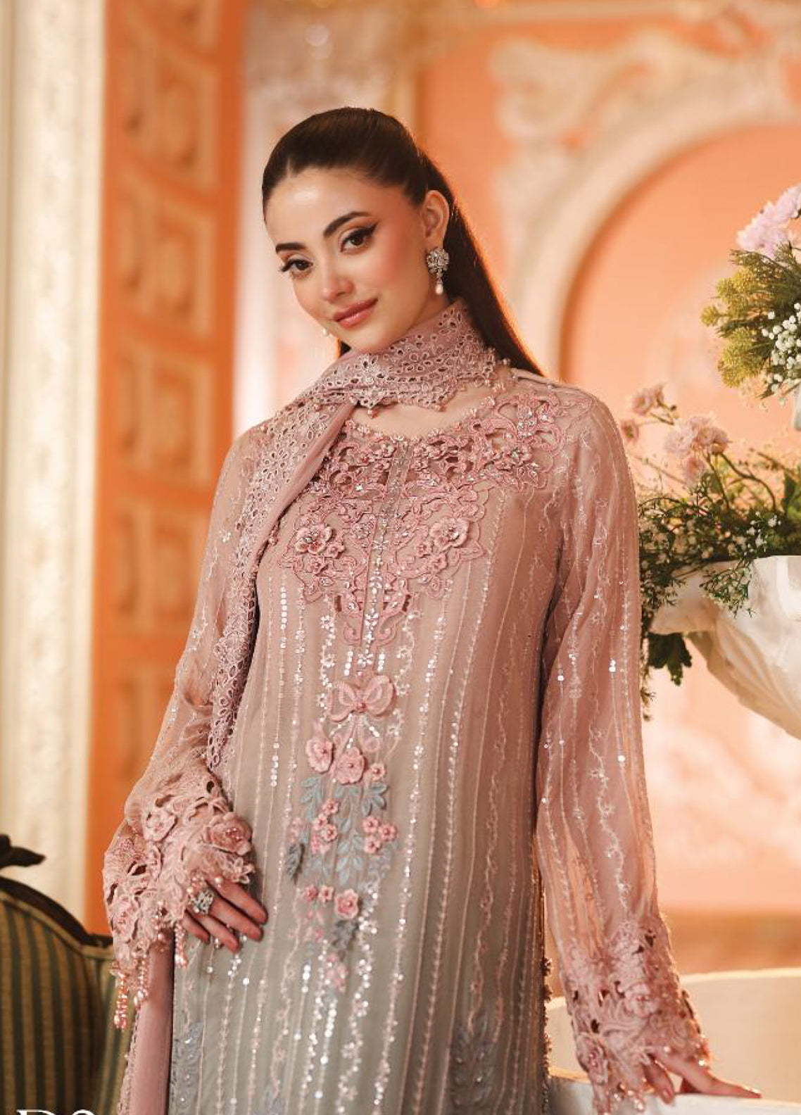 Royale Tea Affair By Maria B Embroidered Chiffon 3 Piece Unstitched Suit MB26MPC D-02 Royale Tea Affair By Maria B Embroidered Chiffon 3 Piece Unstitched Suit MB26MPC D-02
