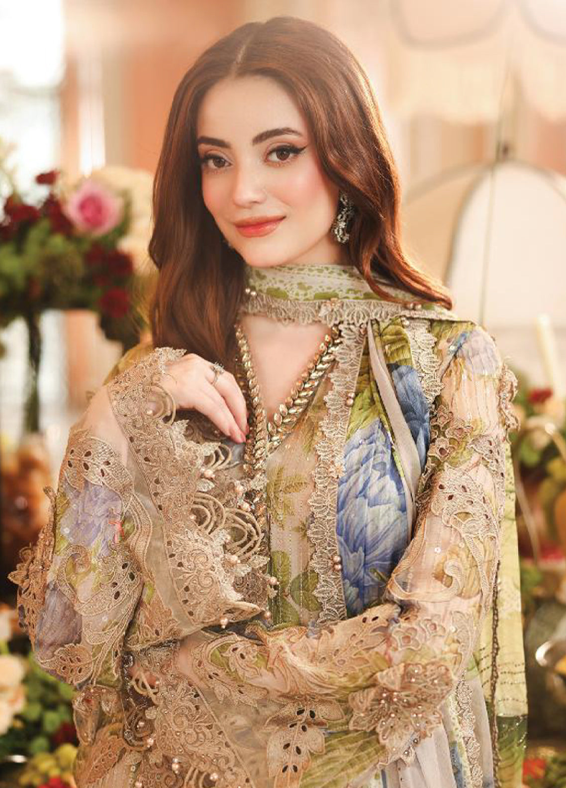 Royale Tea Affair By Maria B Embroidered Chiffon 3 Piece Unstitched Suit MB26MPC D-03 Royale Tea Affair By Maria B Embroidered Chiffon 3 Piece Unstitched Suit MB26MPC D-03