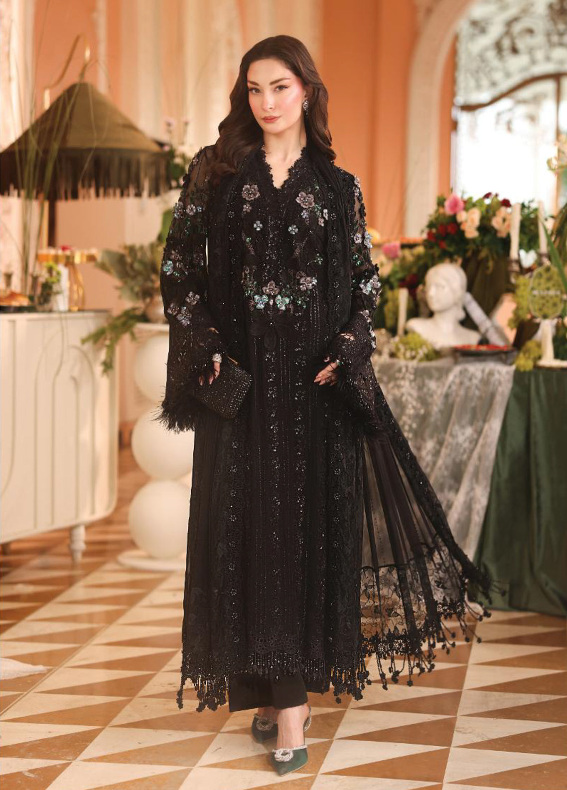 Royale Tea Affair By Maria B Embroidered Chiffon 3 Piece Unstitched Suit MB26MPC D-04 Royale Tea Affair By Maria B Embroidered Chiffon 3 Piece Unstitched Suit MB26MPC D-04