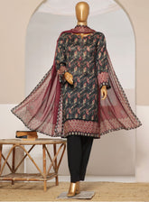 Rozaana By HZ Textile Printed Lawn Suits Stitch 3 Piece - HZ24RP 701