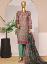 Rozaana By HZ Textile Printed Lawn Suits Stitch 3 Piece - HZ24RP 703