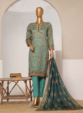 Rozaana By HZ Textile Printed Lawn Suits Stitch 3 Piece - HZ24RP 704