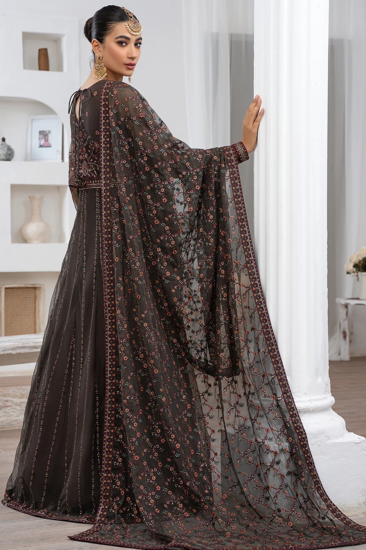 Meeral By Zarif Embroidered Net Unstitched 3 Piece Suit - 04 Meeral By Zarif Embroidered Net Unstitched 3 Piece Suit - 04