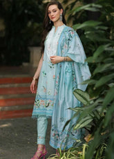 The Magic Of Luxury Fashion By Gul Ahmed Embroidered Lawn Unstitched 3 Piece Suit - GA24PL SSM-42009