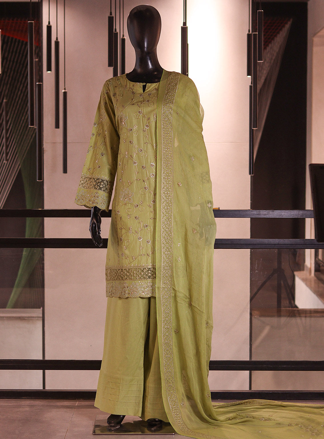 Saba Sumaiya Embroidered Lawn 3 Piece Stitched Suit SSY26E D-1651-GN Saba Sumaiya Embroidered Lawn 3 Piece Stitched Suit SSY26E D-1651-GN