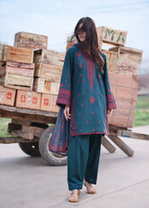Safarnama By Casual Lite Premium Embroidered Cotton Lawn 3 Piece Stitched Suit CL26SSD D-04 AOIBH DUSK