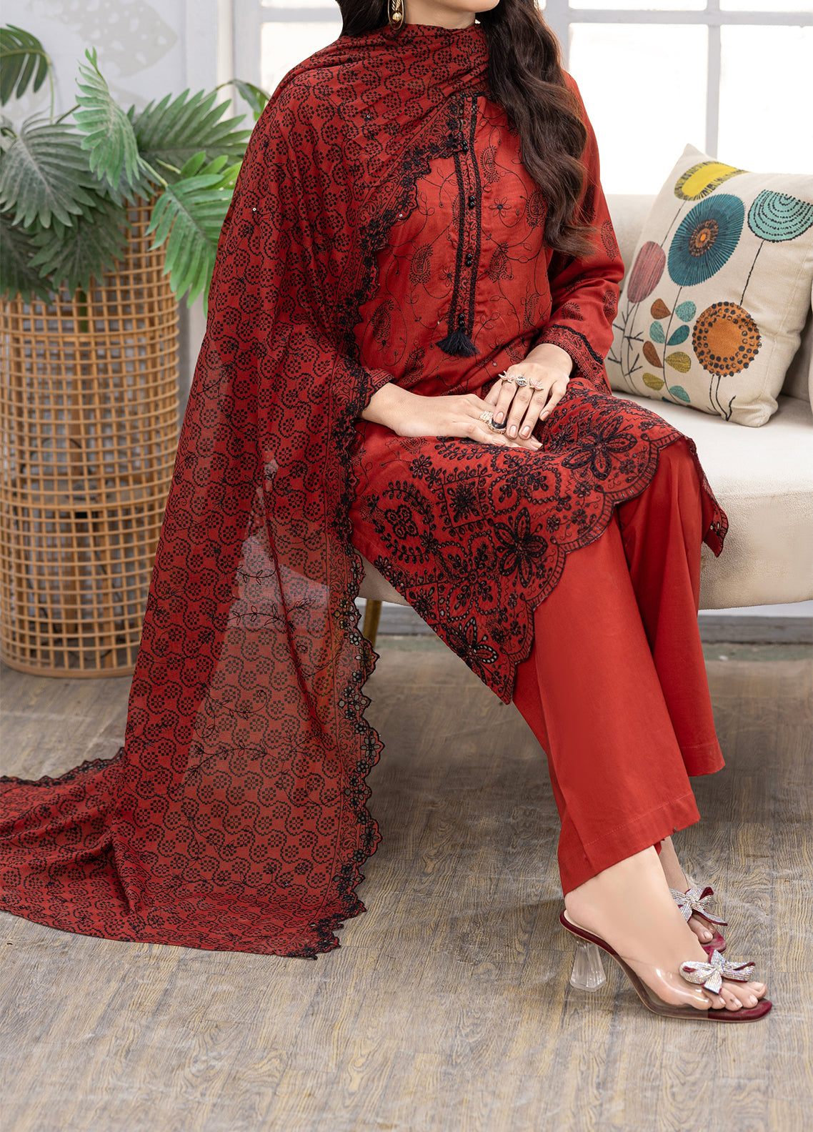 Safia By Aizal Embroidered Lawn 3 Piece Stitched Suit AL26SECD D-01 Safia By Aizal Embroidered Lawn 3 Piece Stitched Suit AL26SECD D-01