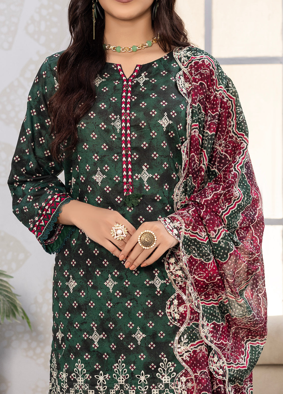 Safia By Aizal Embroidered Lawn 3 Piece Stitched Suit AL26SECD D-04 Safia By Aizal Embroidered Lawn 3 Piece Stitched Suit AL26SECD D-04