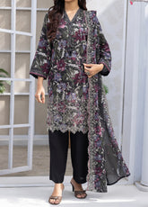 Safia By Aizal Embroidered Lawn 3 Piece Stitched Suit AL26SECD D-05