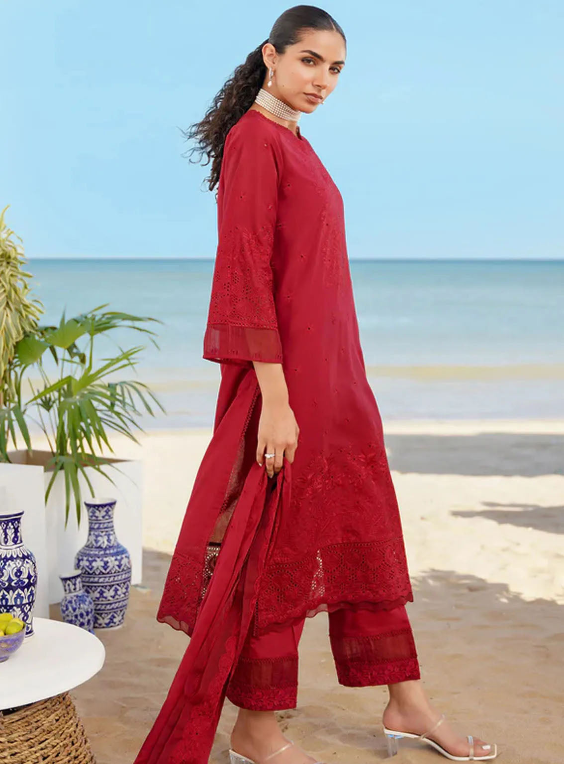 Sahar Embroidered Lawn Suits Unstitched 3 Piece - S24CL 01 Sahar Embroidered Lawn Suits Unstitched 3 Piece - S24CL 01