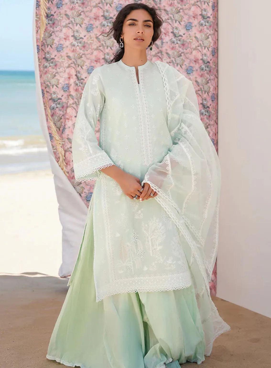 Sahar Embroidered Lawn Suits Unstitched 3 Piece - S24CL 02 Sahar Embroidered Lawn Suits Unstitched 3 Piece - S24CL 02