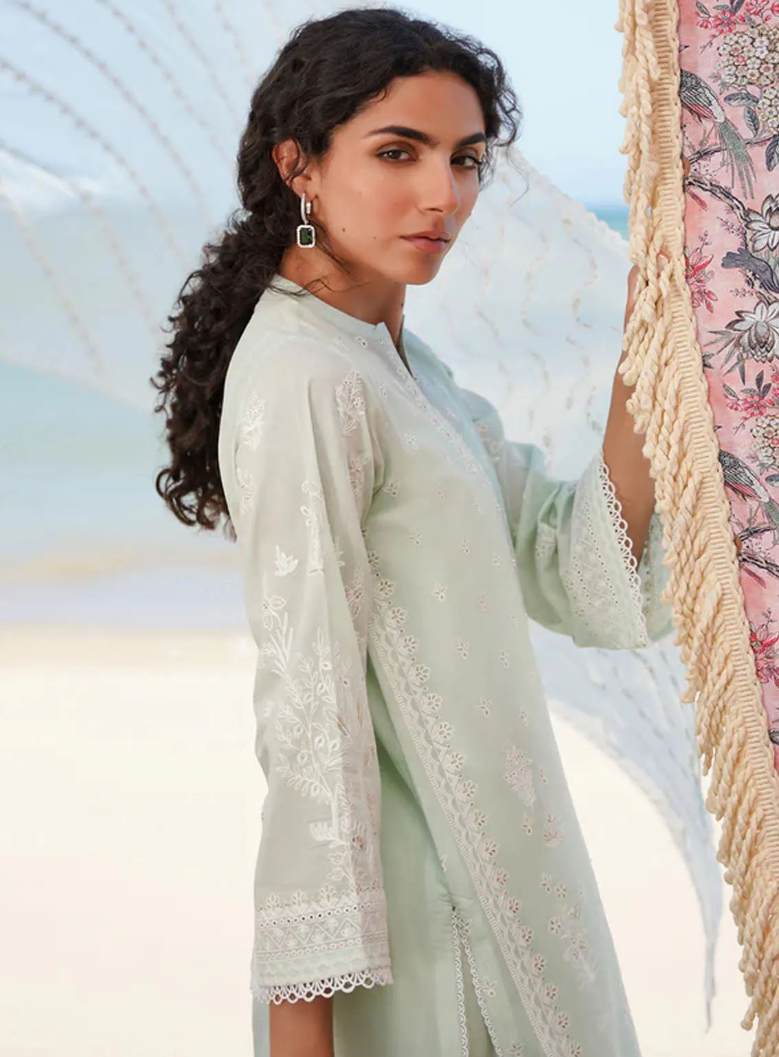 Sahar Embroidered Lawn Suits Unstitched 3 Piece - S24CL 02 Sahar Embroidered Lawn Suits Unstitched 3 Piece - S24CL 02