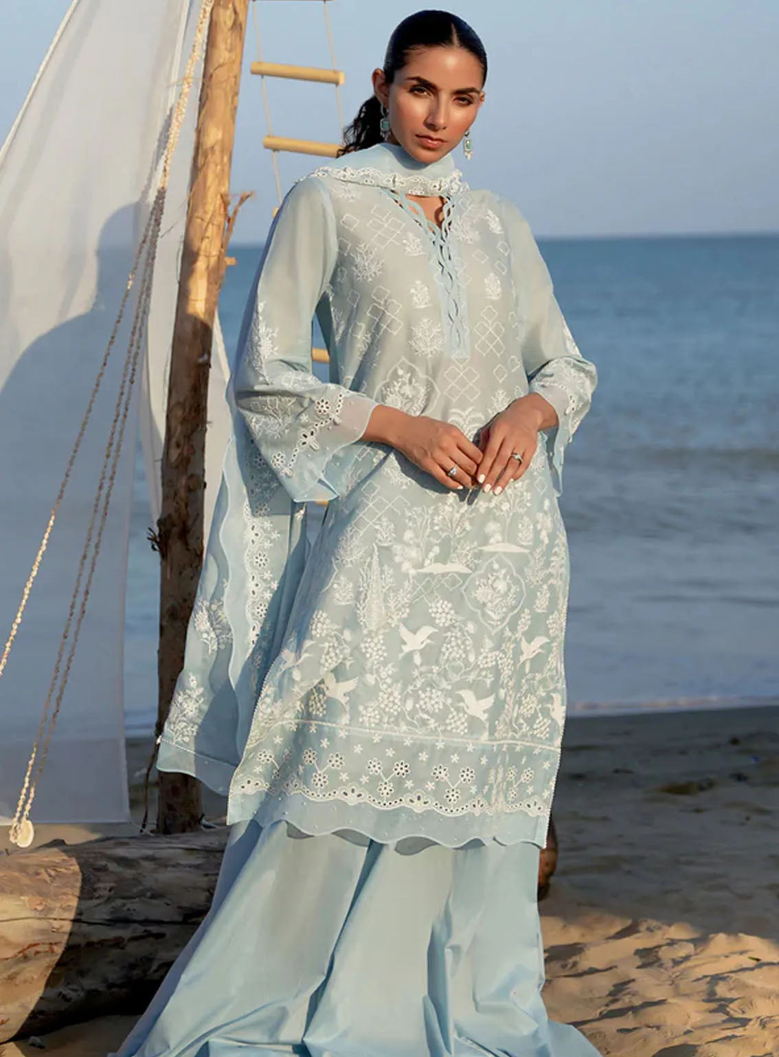 Sahar Embroidered Lawn Suits Unstitched 3 Piece - S24CL 03 Sahar Embroidered Lawn Suits Unstitched 3 Piece - S24CL 03