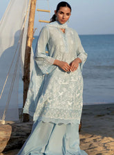 Sahar Embroidered Lawn Suits Unstitched 3 Piece - S24CL 03