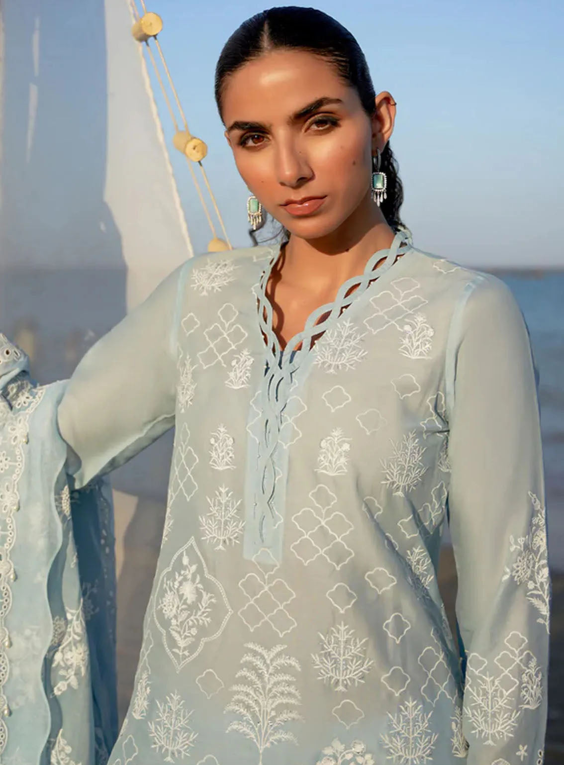 Sahar Embroidered Lawn Suits Unstitched 3 Piece - S24CL 03 Sahar Embroidered Lawn Suits Unstitched 3 Piece - S24CL 03