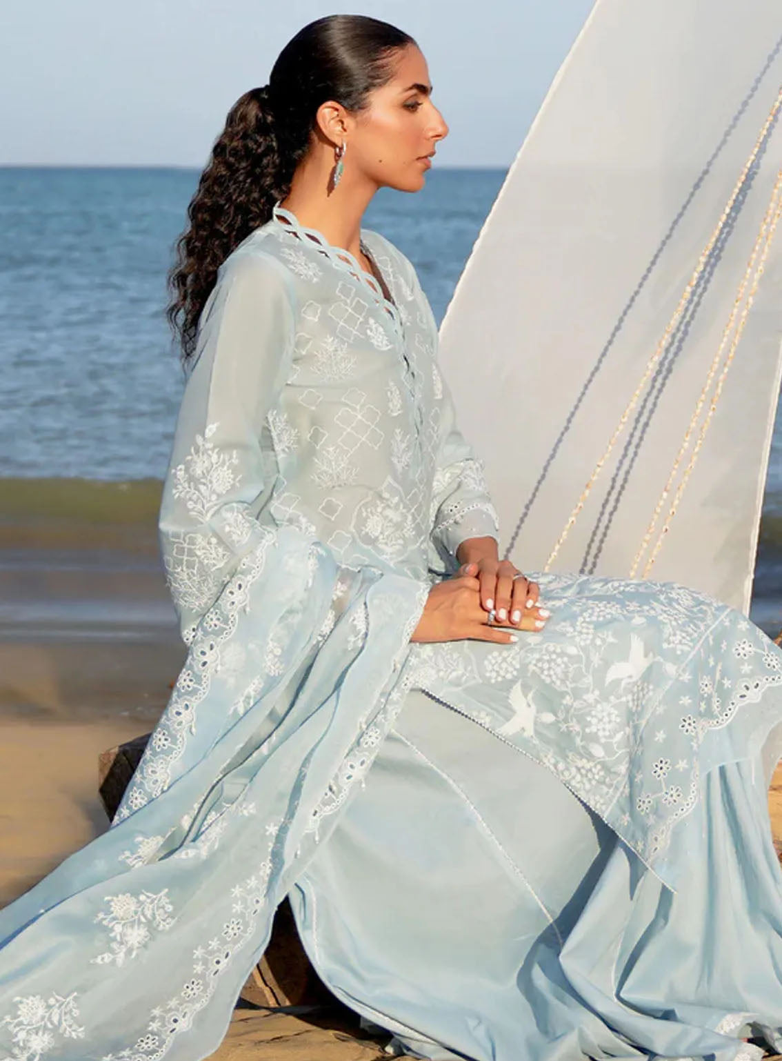 Sahar Embroidered Lawn Suits Unstitched 3 Piece - S24CL 03 Sahar Embroidered Lawn Suits Unstitched 3 Piece - S24CL 03