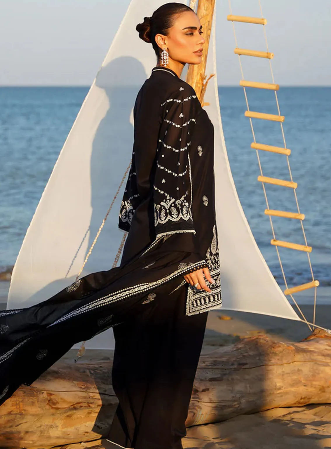 Sahar Embroidered Lawn Suits Unstitched 3 Piece - S24CL 04 Sahar Embroidered Lawn Suits Unstitched 3 Piece - S24CL 04