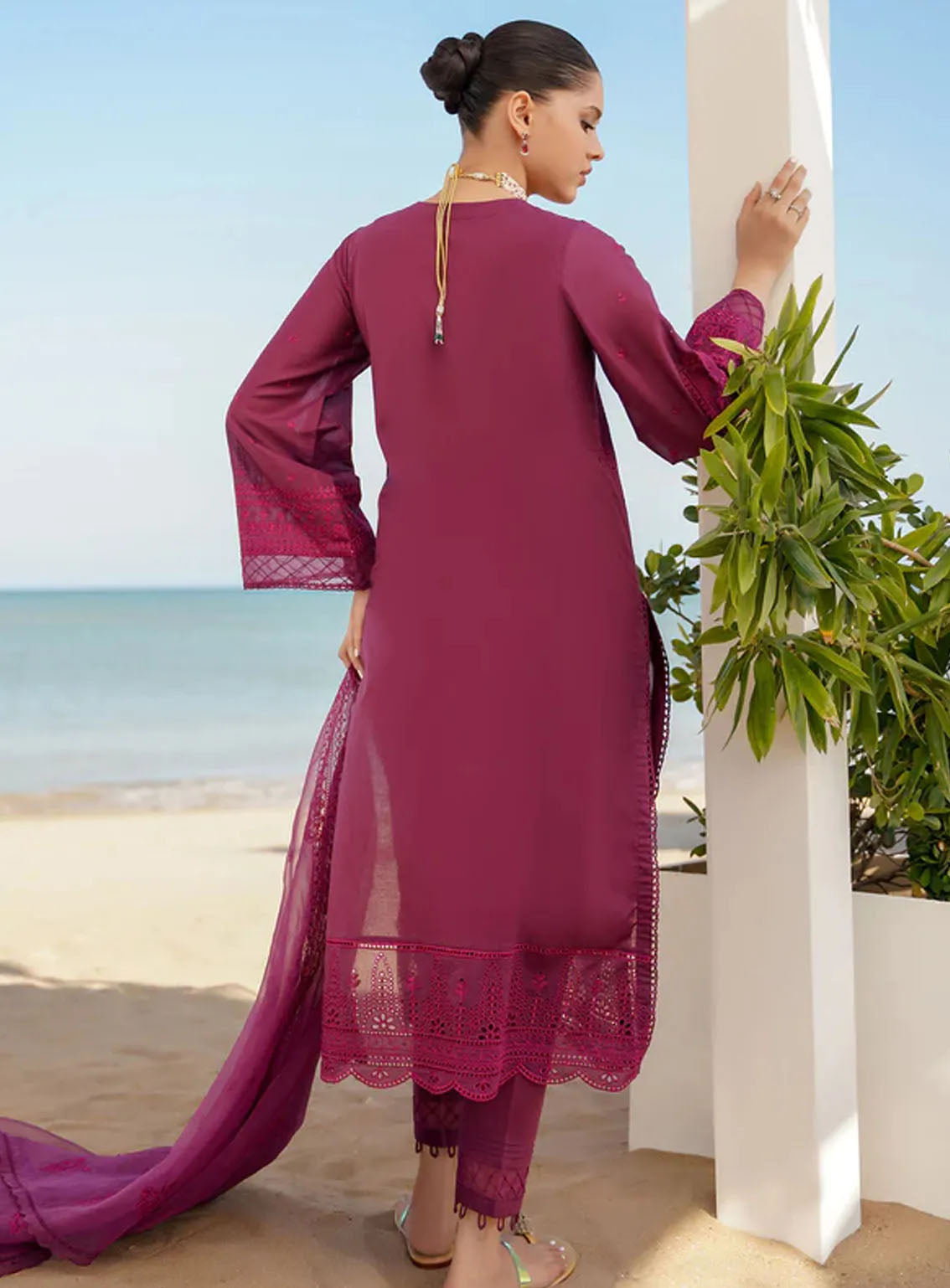 Sahar Embroidered Lawn Suits Unstitched 3 Piece - S24CL 05 Sahar Embroidered Lawn Suits Unstitched 3 Piece - S24CL 05