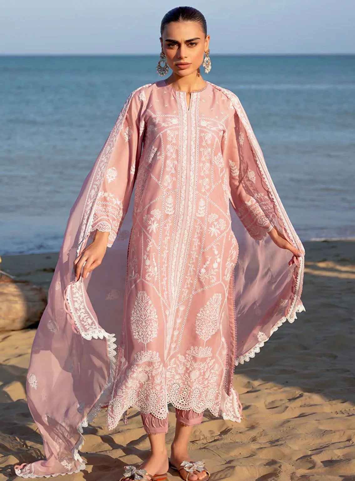 Sahar Embroidered Lawn Suits Unstitched 3 Piece - S24CL 08 Sahar Embroidered Lawn Suits Unstitched 3 Piece - S24CL 08
