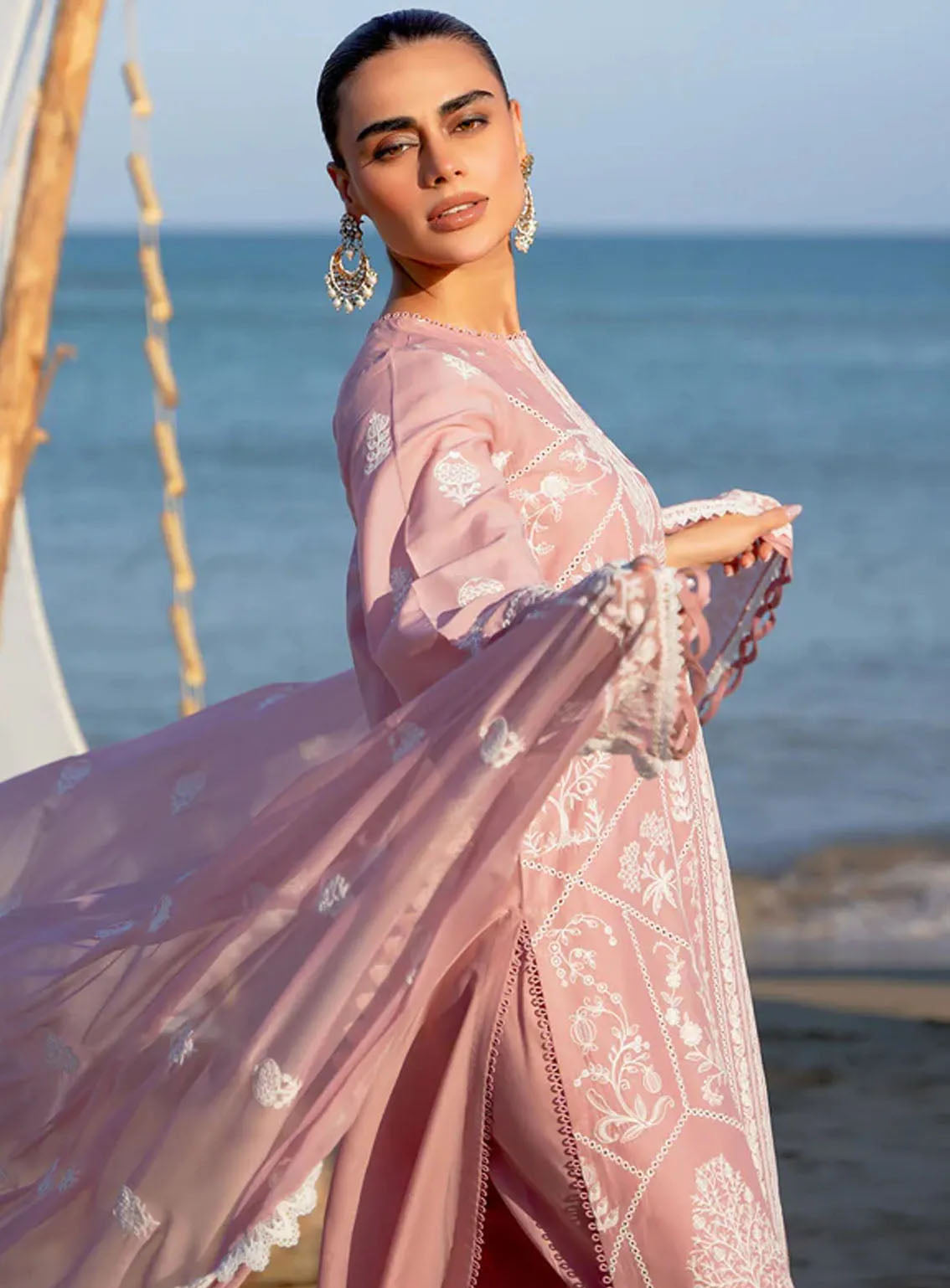 Sahar Embroidered Lawn Suits Unstitched 3 Piece - S24CL 08 Sahar Embroidered Lawn Suits Unstitched 3 Piece - S24CL 08