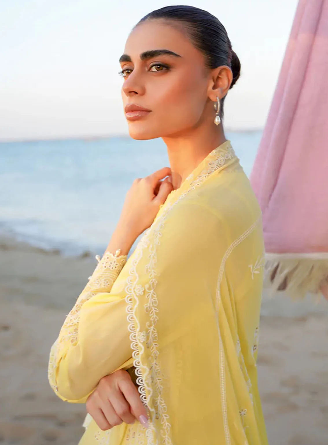 Sahar Embroidered Lawn Suits Unstitched 3 Piece - S24CL 09 Sahar Embroidered Lawn Suits Unstitched 3 Piece - S24CL 09