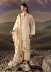 Sahar Festive Embroidered Lawn 3 Piece Unstitched Suit S26FEV2 D-02 PEACH REVERIE
