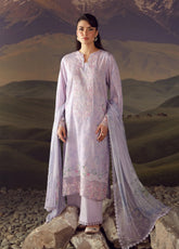 Sahar Festive Embroidered Lawn 3 Piece Unstitched Suit S26FEV2 D-04 LILAC HAZE