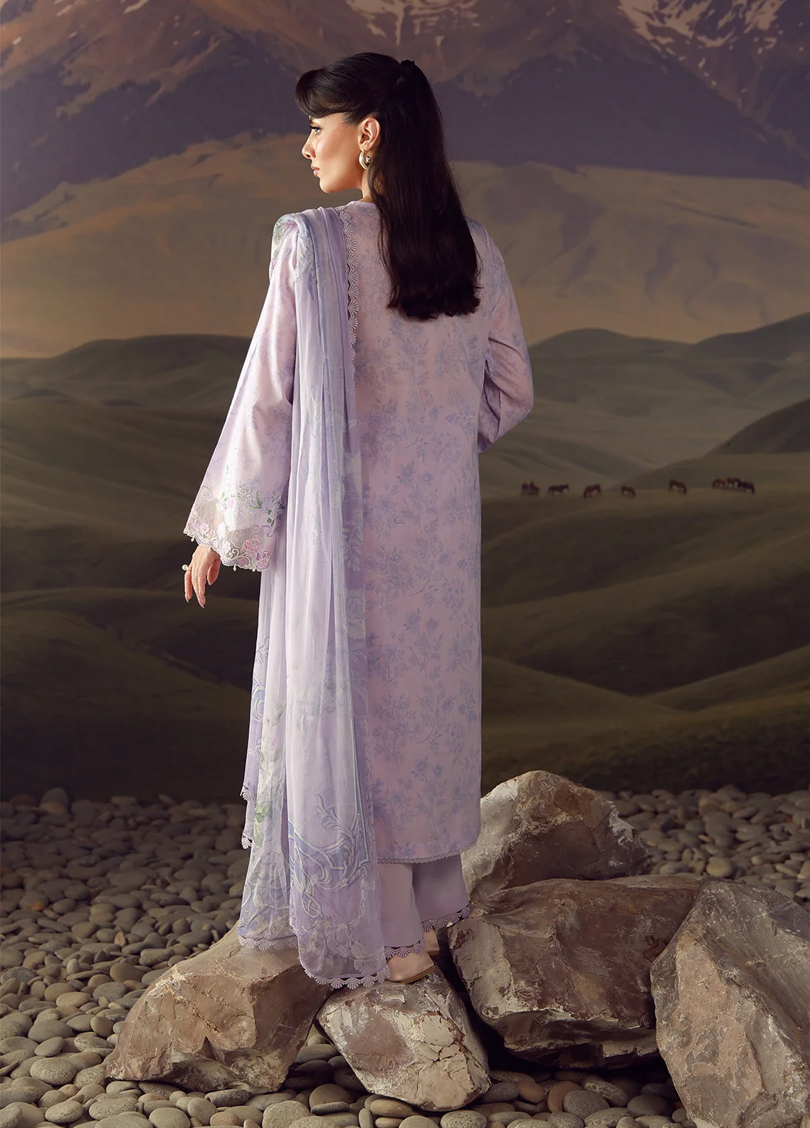Sahar Festive Embroidered Lawn 3 Piece Unstitched Suit S26FEV2 D-04 LILAC HAZE Sahar Festive Embroidered Lawn 3 Piece Unstitched Suit S26FEV2 D-04 LILAC HAZE