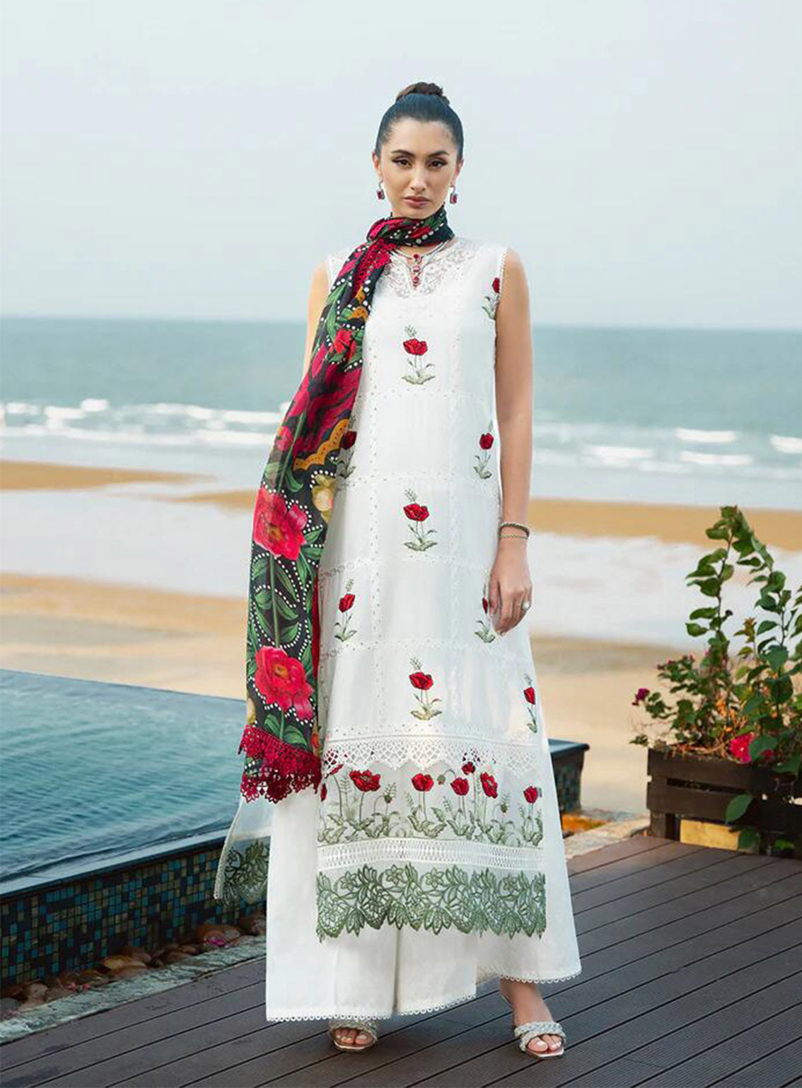 Saira Rizwan Embroidered Lawn Suits Unstitched 3 Piece - SR24L 03 AIRA Saira Rizwan Embroidered Lawn Suits Unstitched 3 Piece - SR24L 03 AIRA