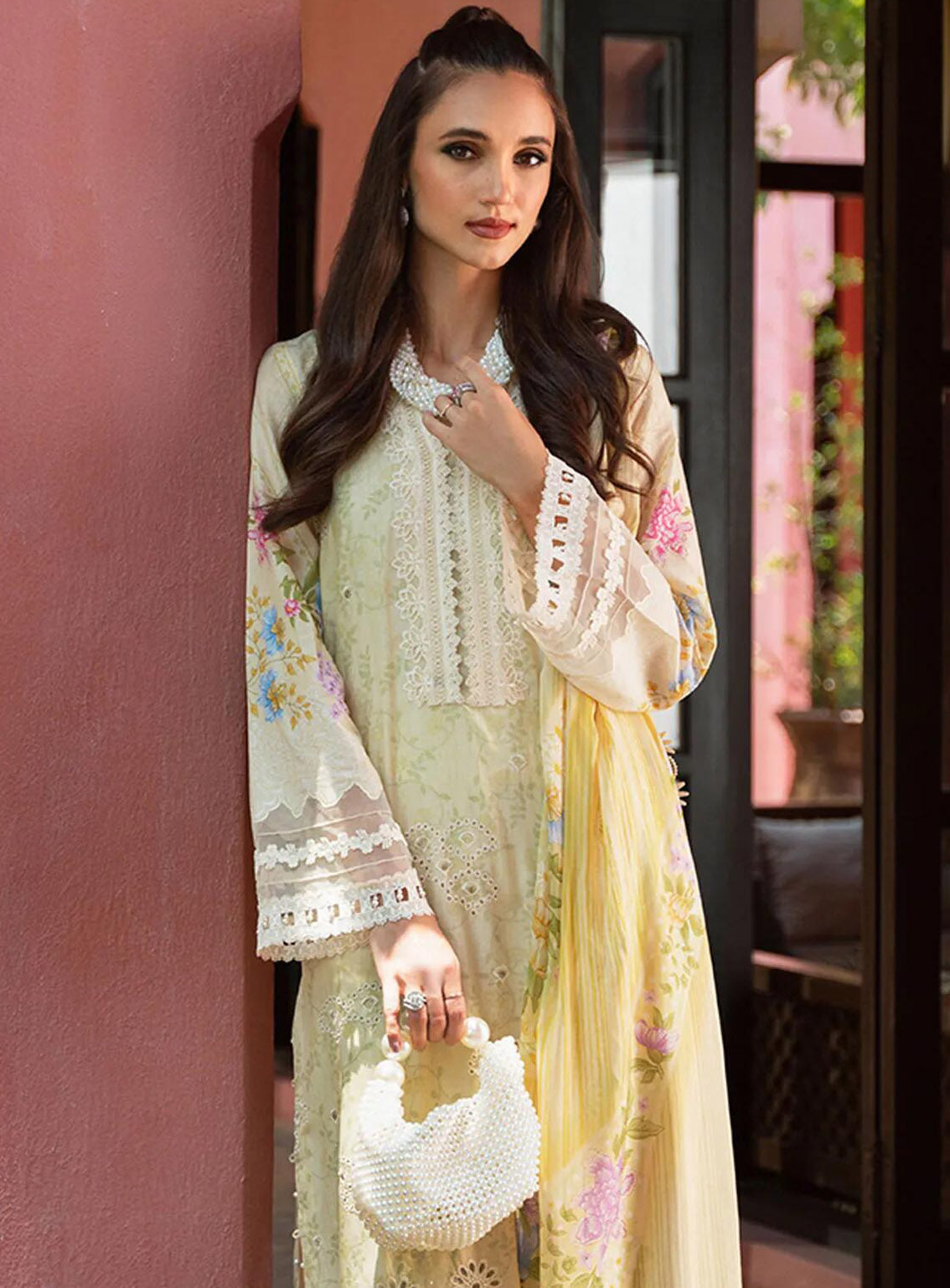 Saira Rizwan Embroidered Lawn Suits Unstitched 3 Piece - SR24L 05 KATE Saira Rizwan Embroidered Lawn Suits Unstitched 3 Piece - SR24L 05 KATE