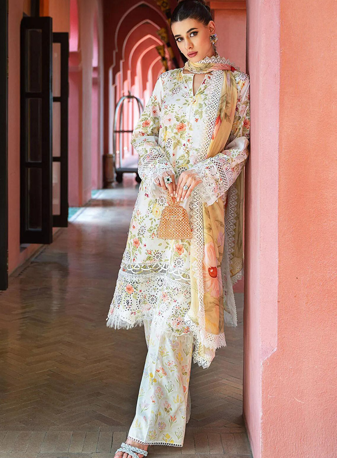 Saira Rizwan Embroidered Lawn Suits Unstitched 3 Piece - SR24L 06 ANAYA Saira Rizwan Embroidered Lawn Suits Unstitched 3 Piece - SR24L 06 ANAYA