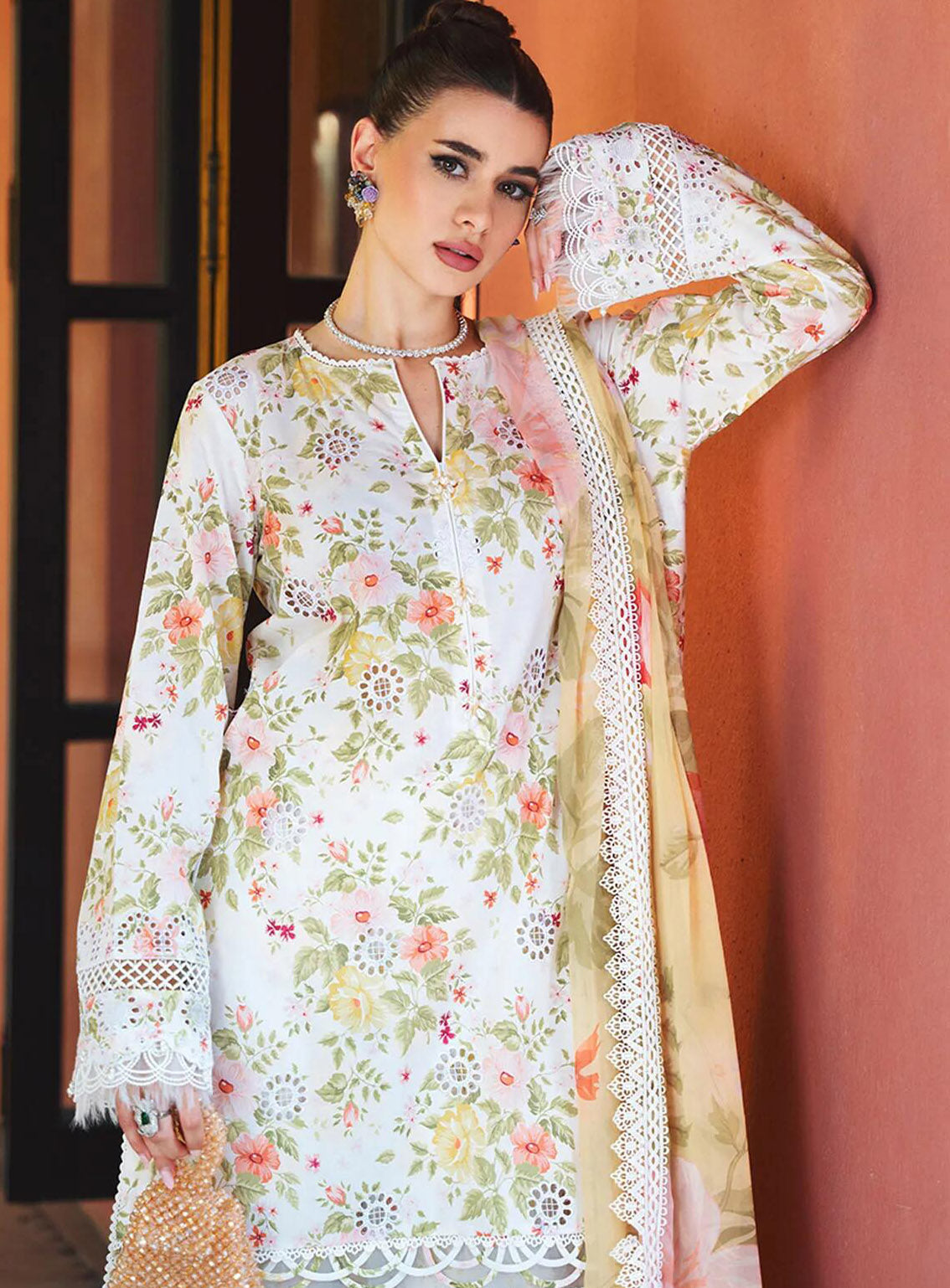 Saira Rizwan Embroidered Lawn Suits Unstitched 3 Piece - SR24L 06 ANAYA Saira Rizwan Embroidered Lawn Suits Unstitched 3 Piece - SR24L 06 ANAYA