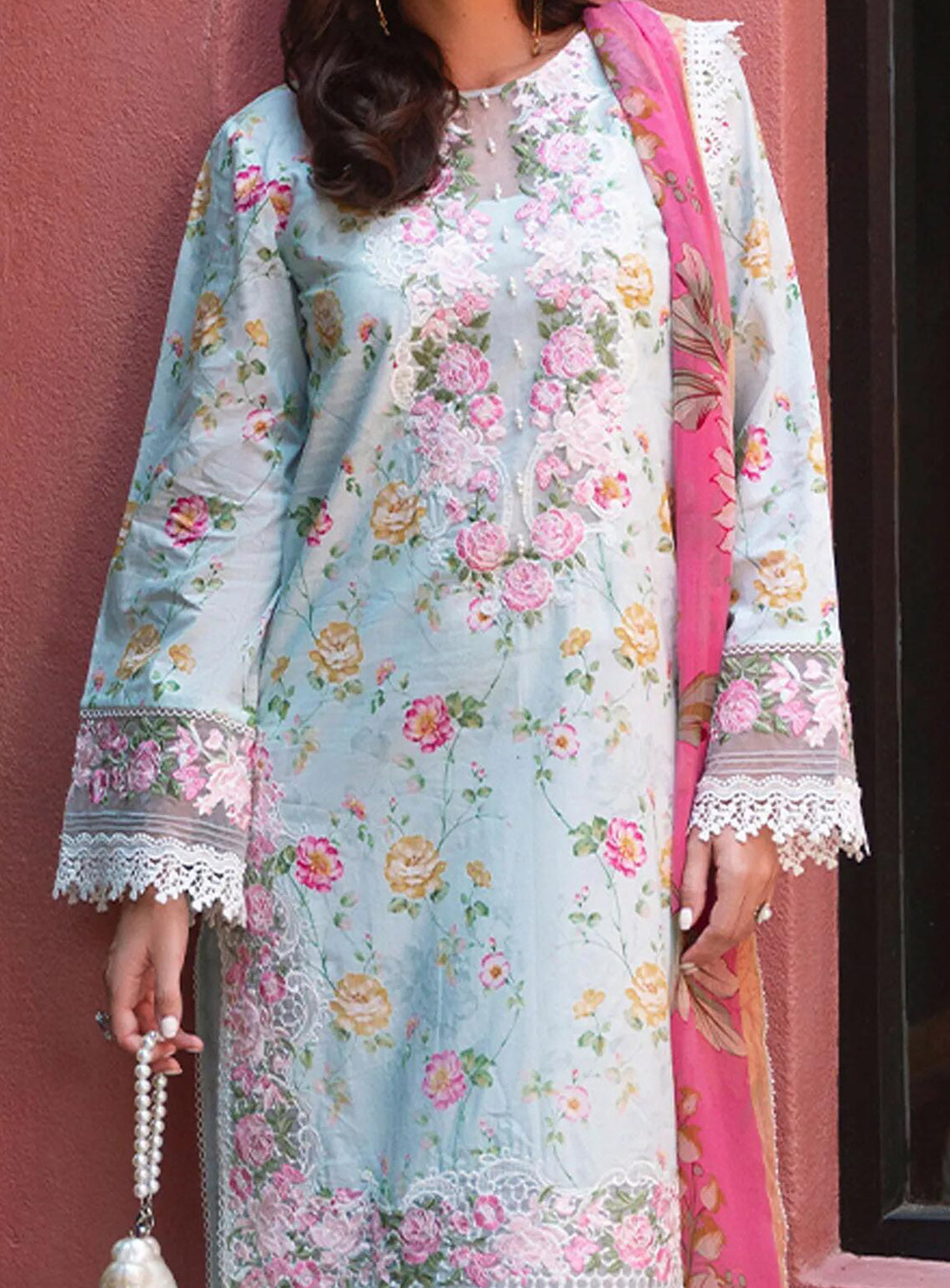 Saira Rizwan Embroidered Lawn Suits Unstitched 3 Piece - SR24L 07 FANNY Saira Rizwan Embroidered Lawn Suits Unstitched 3 Piece - SR24L 07 FANNY