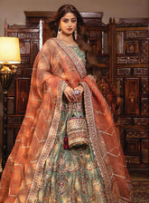 Sajal by Serene Embroidered Organza Suits Unstitched 3 Piece - SR24SB SB-26 RAQS