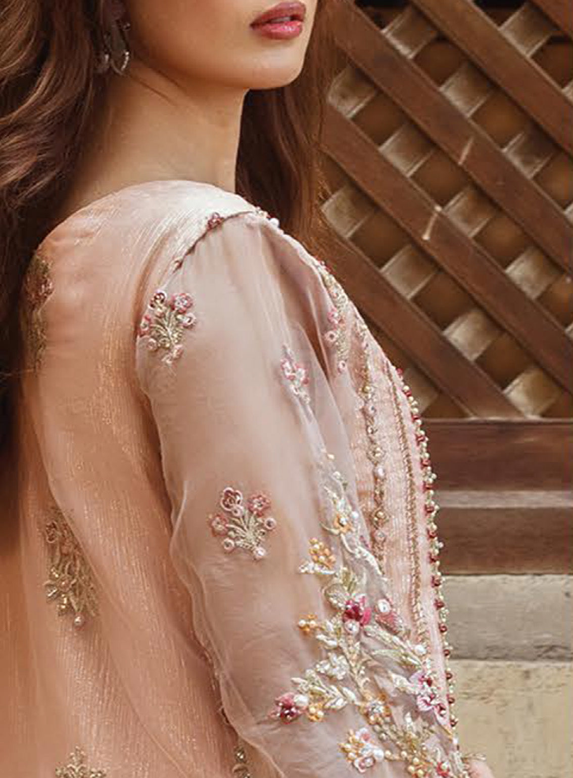 Sajal by Serene Embroidered Organza Suits Unstitched 3 Piece - SR24SB SB-27 ZARQASH Sajal by Serene Embroidered Organza Suits Unstitched 3 Piece - SR24SB SB-27 ZARQASH
