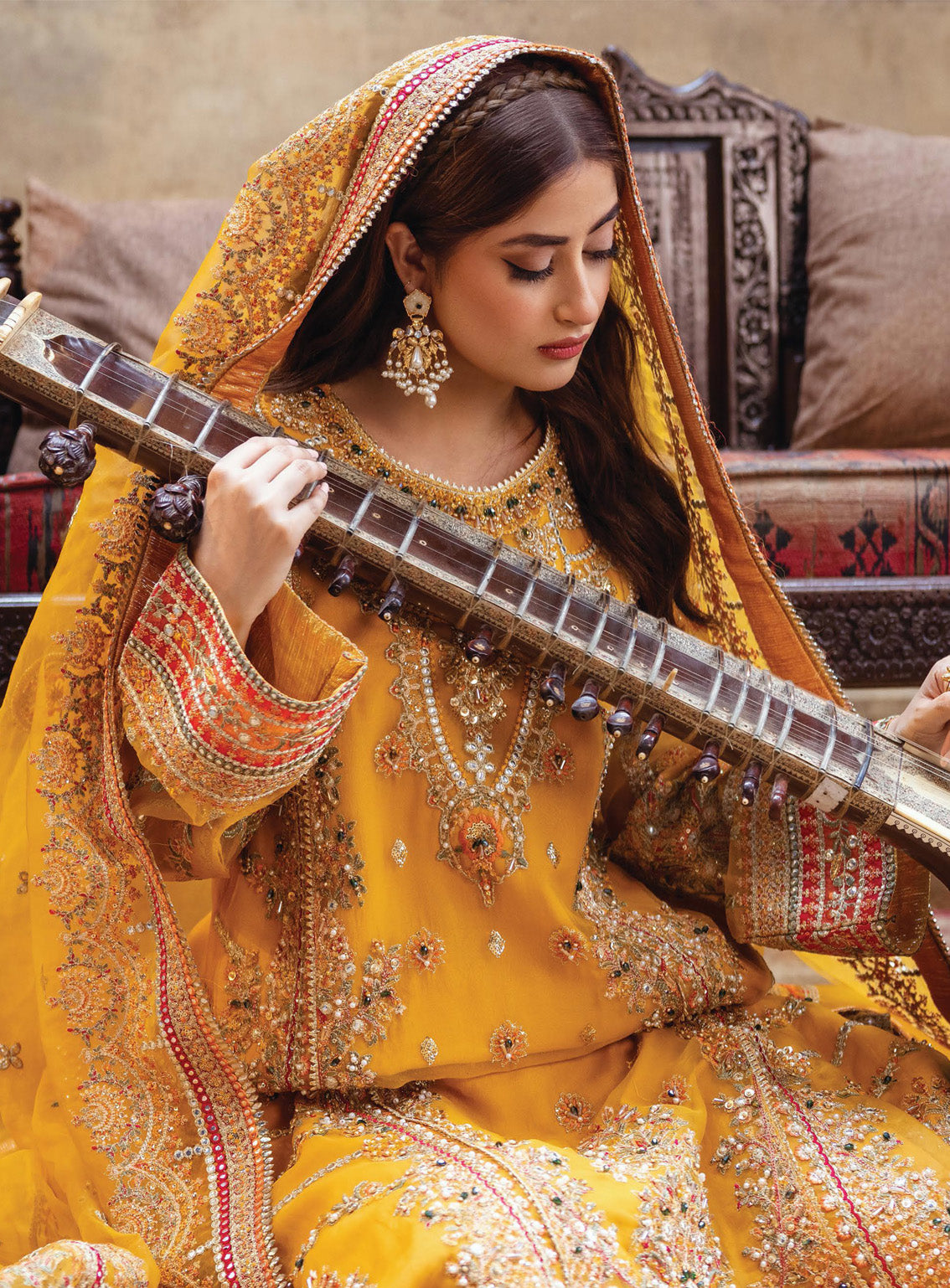 Sajal by Serene Embroidered Organza Suits Unstitched 3 Piece - SR24SB SB-28 MAHPARA Sajal by Serene Embroidered Organza Suits Unstitched 3 Piece - SR24SB SB-28 MAHPARA