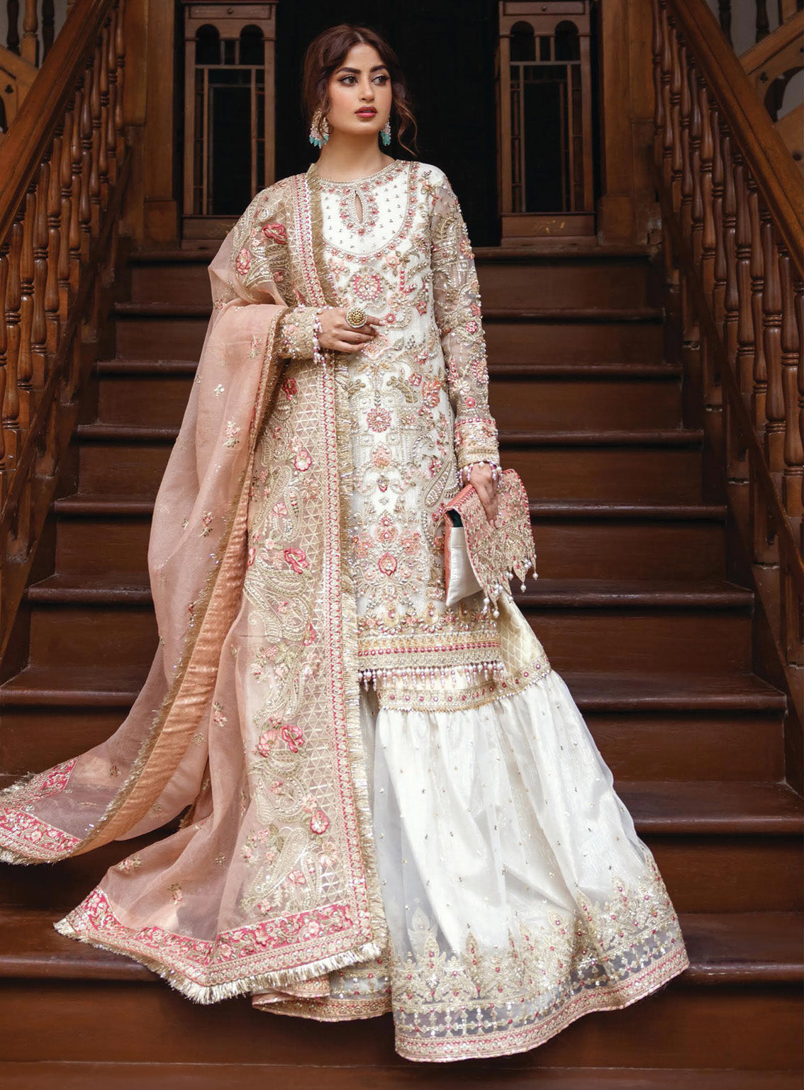 Sajal by Serene Embroidered Organza Suits Unstitched 3 Piece - SR24SB SB-29 ZEVAR Sajal by Serene Embroidered Organza Suits Unstitched 3 Piece - SR24SB SB-29 ZEVAR