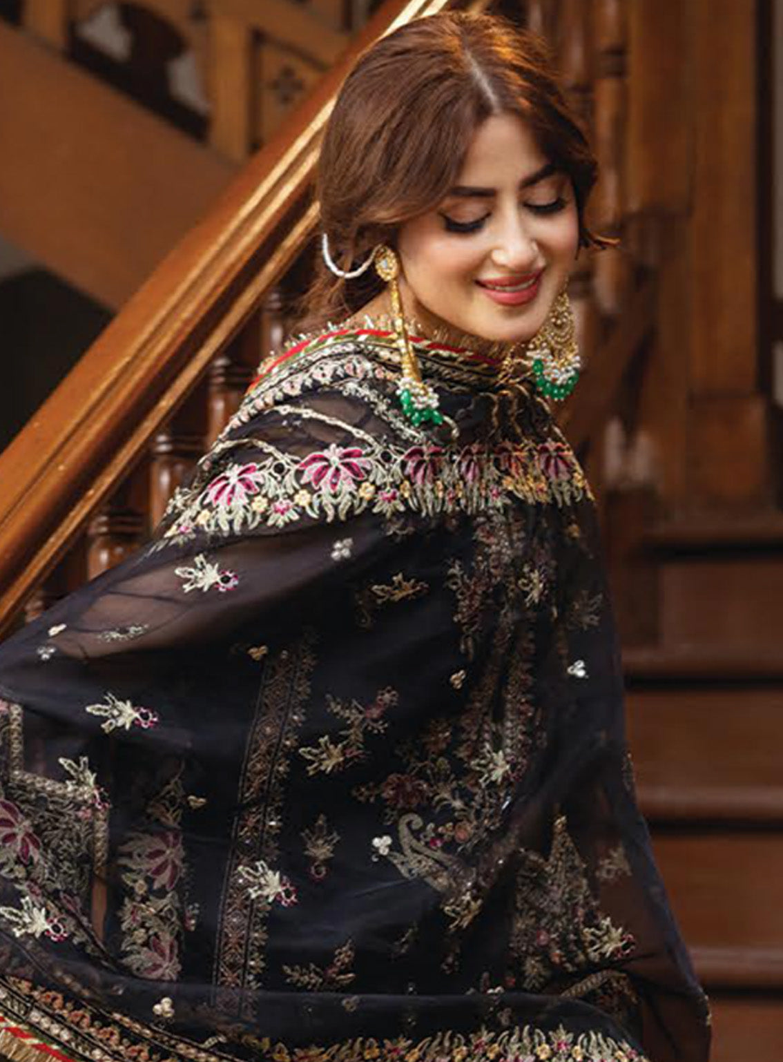 Sajal by Serene Embroidered Organza Suits Unstitched 3 Piece - SR24SB SB-32 MEHRANG Sajal by Serene Embroidered Organza Suits Unstitched 3 Piece - SR24SB SB-32 MEHRANG