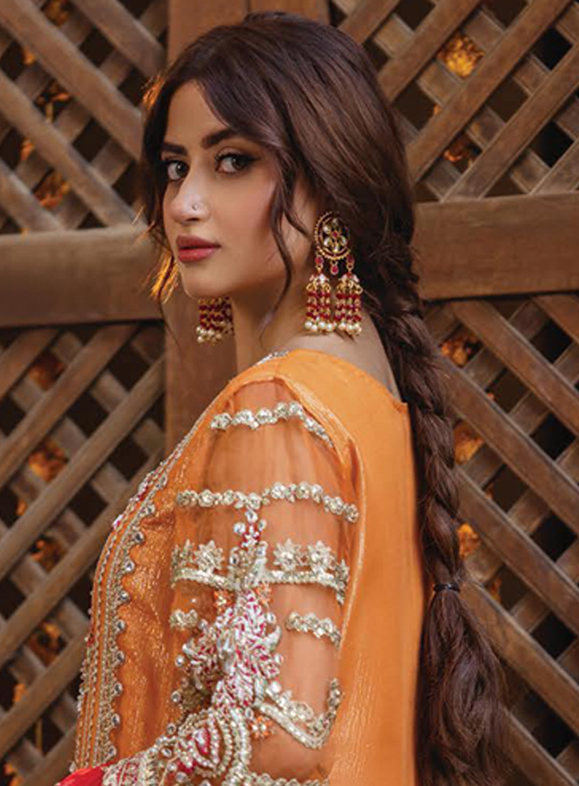 Sajal by Serene Embroidered Organza Suits Unstitched 3 Piece - SR24SB SB-33 HUSN Sajal by Serene Embroidered Organza Suits Unstitched 3 Piece - SR24SB SB-33 HUSN