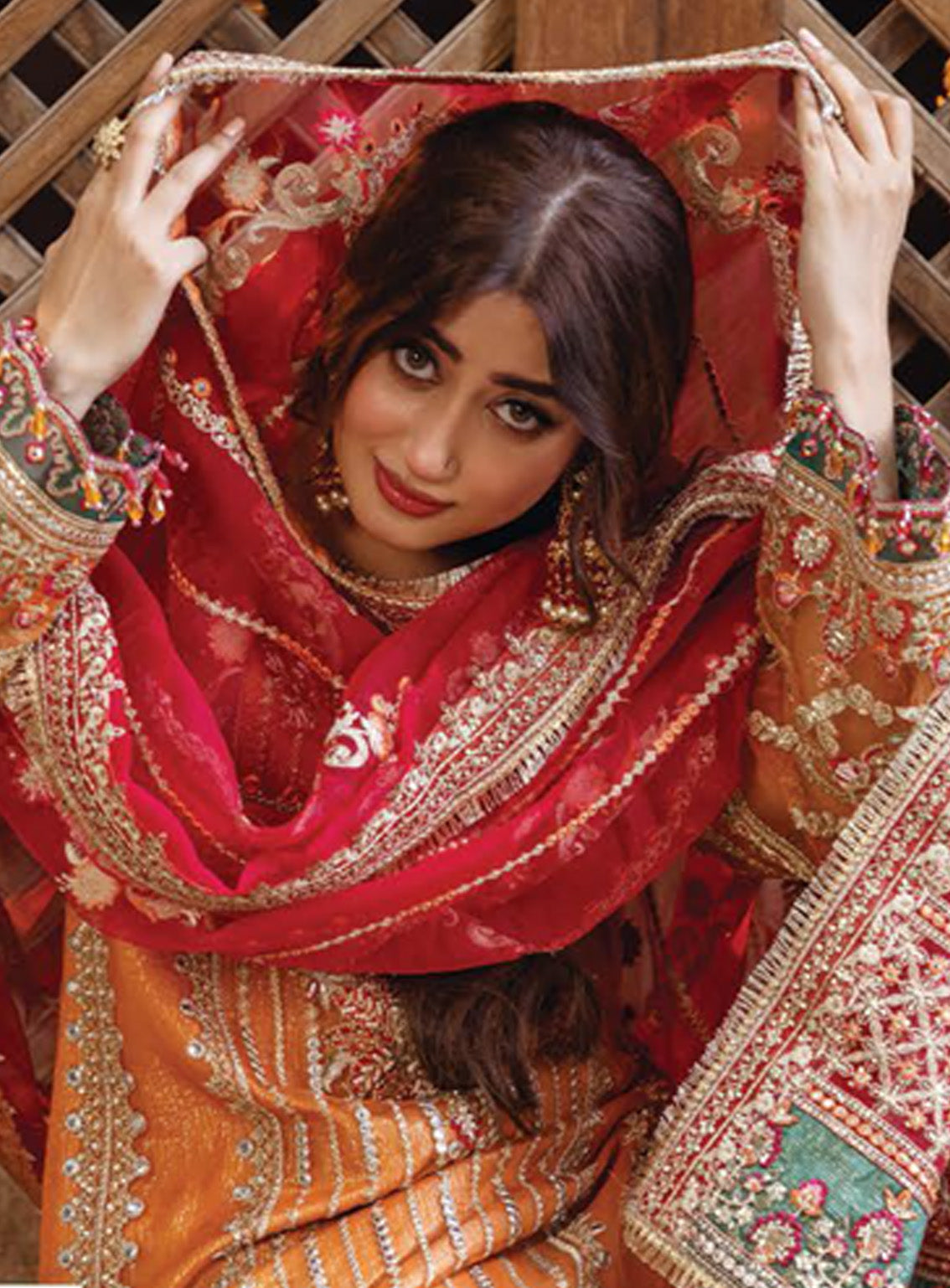 Sajal by Serene Embroidered Organza Suits Unstitched 3 Piece - SR24SB SB-33 HUSN Sajal by Serene Embroidered Organza Suits Unstitched 3 Piece - SR24SB SB-33 HUSN
