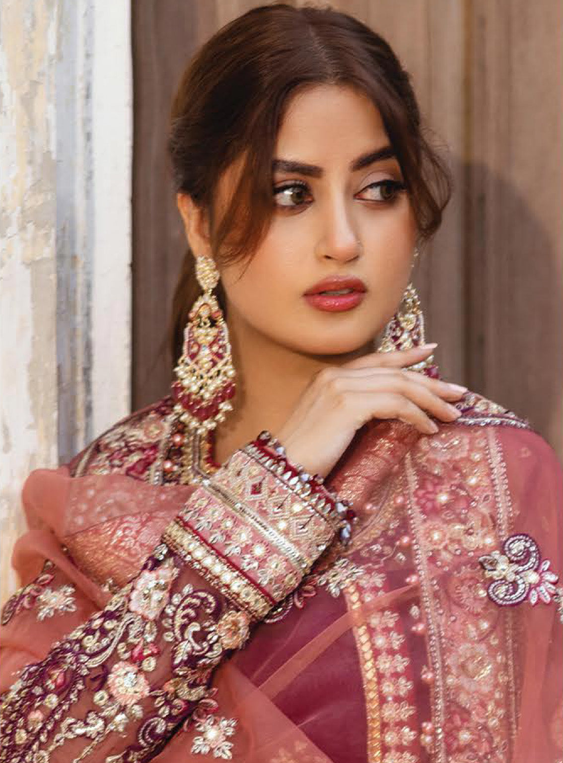 Sajal by Serene Embroidered Organza Suits Unstitched 3 Piece - SR24SB SB-34 NAZAKAT Sajal by Serene Embroidered Organza Suits Unstitched 3 Piece - SR24SB SB-34 NAZAKAT