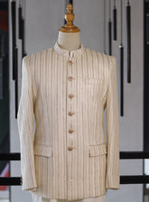 Sami Saeed Embroidered Chiffon Prince Coat - SS24PC 01