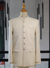 Sami Saeed Embroidered Chiffon Prince Coat - SS24PC 02