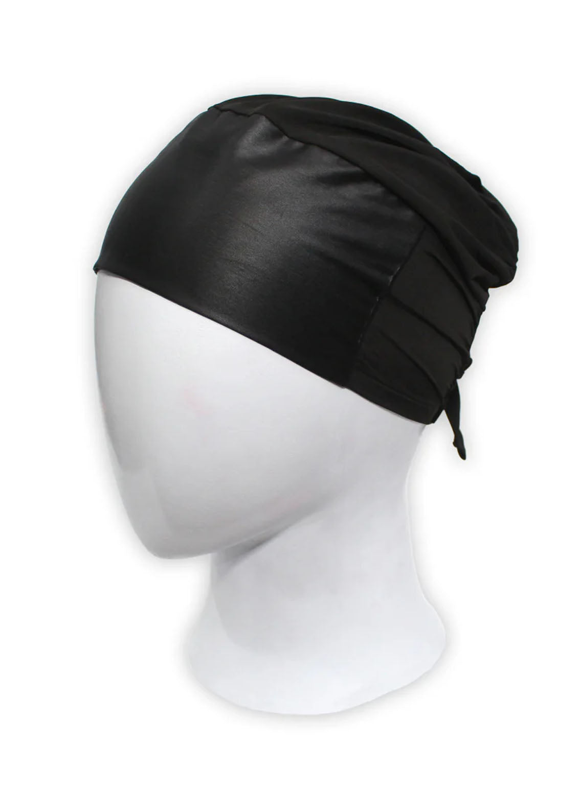 Satin Hijab By Hijab ul Hareem Cap Black - HH24HC 04 Satin Hijab By Hijab ul Hareem Cap Black - HH24HC 04