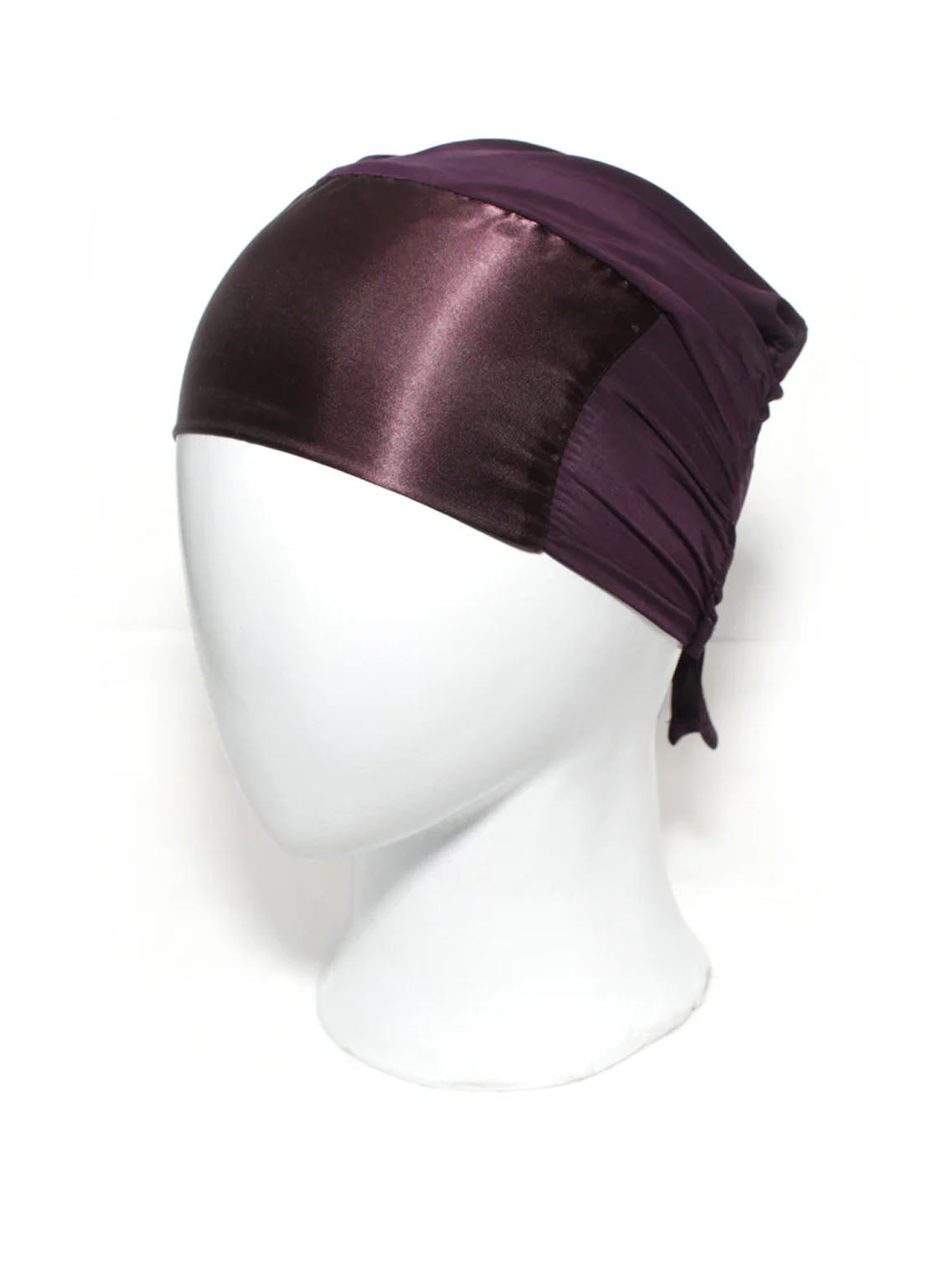 Satin Hijab Cap By Hijab ul Hareem Purple - HH24HC 03 Satin Hijab Cap By Hijab ul Hareem Purple - HH24HC 03