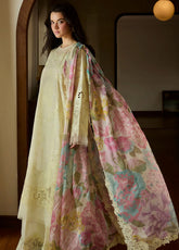 Satori by Zara Shahjahan Embroidered Lawn Suits Unstitched 3 Piece - ZS25LL 1B KAORI