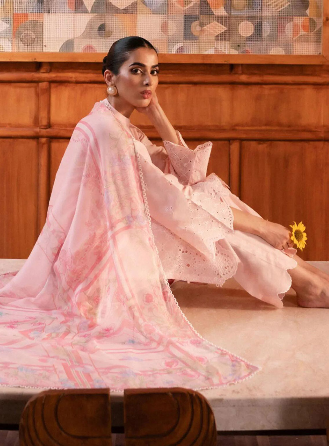 Seran Embroidered Lawn Suit Unstitched 3 Piece - SRN24FE 06 SEPEHR Seran Embroidered Lawn Suit Unstitched 3 Piece - SRN24FE 06 SEPEHR