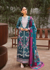 Serein Eid Kari By Ayzel Embroidered Lawn 3 Piece Unstitched Suit AZL26SEK D-103 ZENVIA